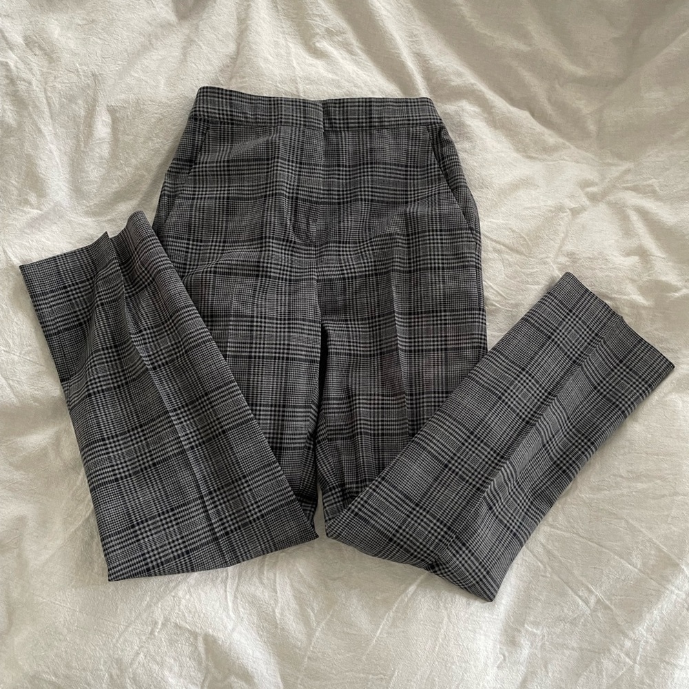 J Crew plaid trousers